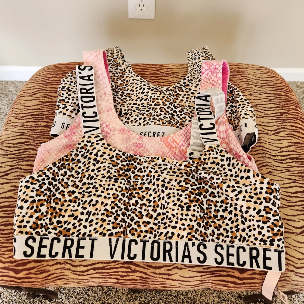 Set of three VS cotton lounge bras